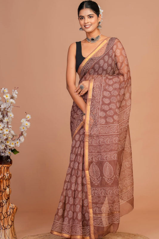 Kota Doria Saree ( KT141107)