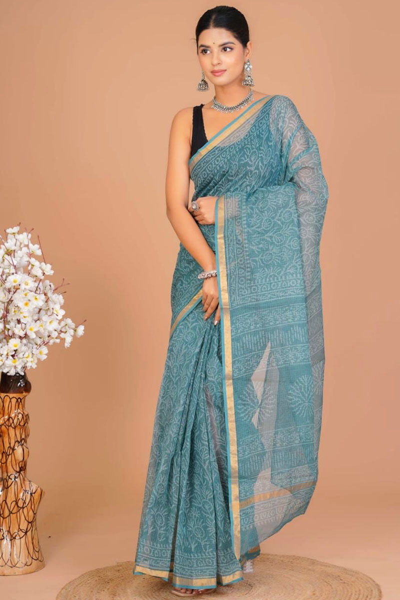 Kota Doria Saree ( KT25407)