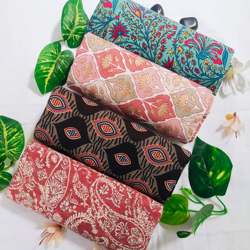 BlockPrinted Pure Handwoven Linen Saree ( LS190624)