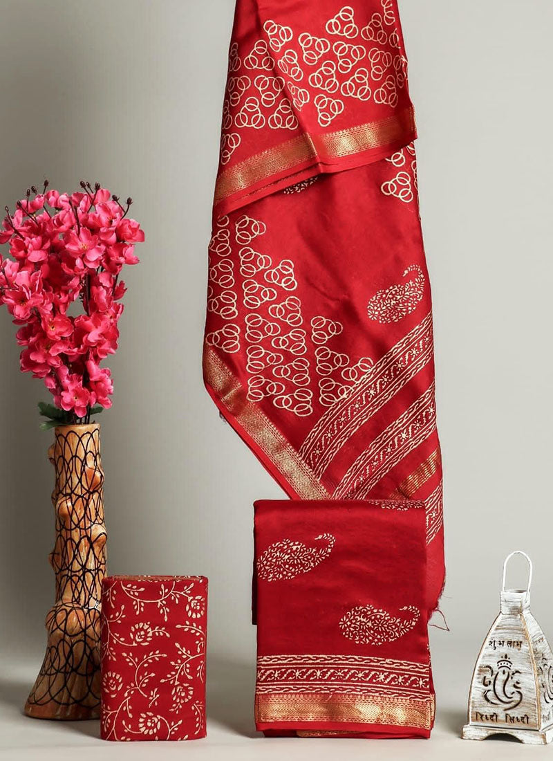 Maheswari silk suit Set ( MH1861)