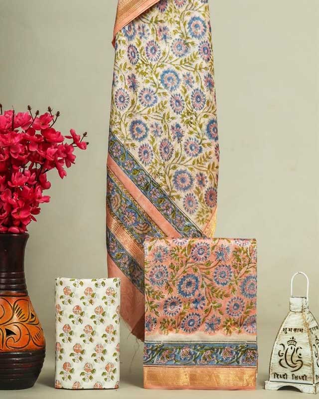 Maheswari silk suit Set ( MH6206)