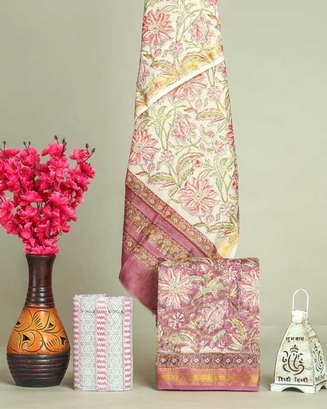 Maheswari silk suit Set ( MH6208)