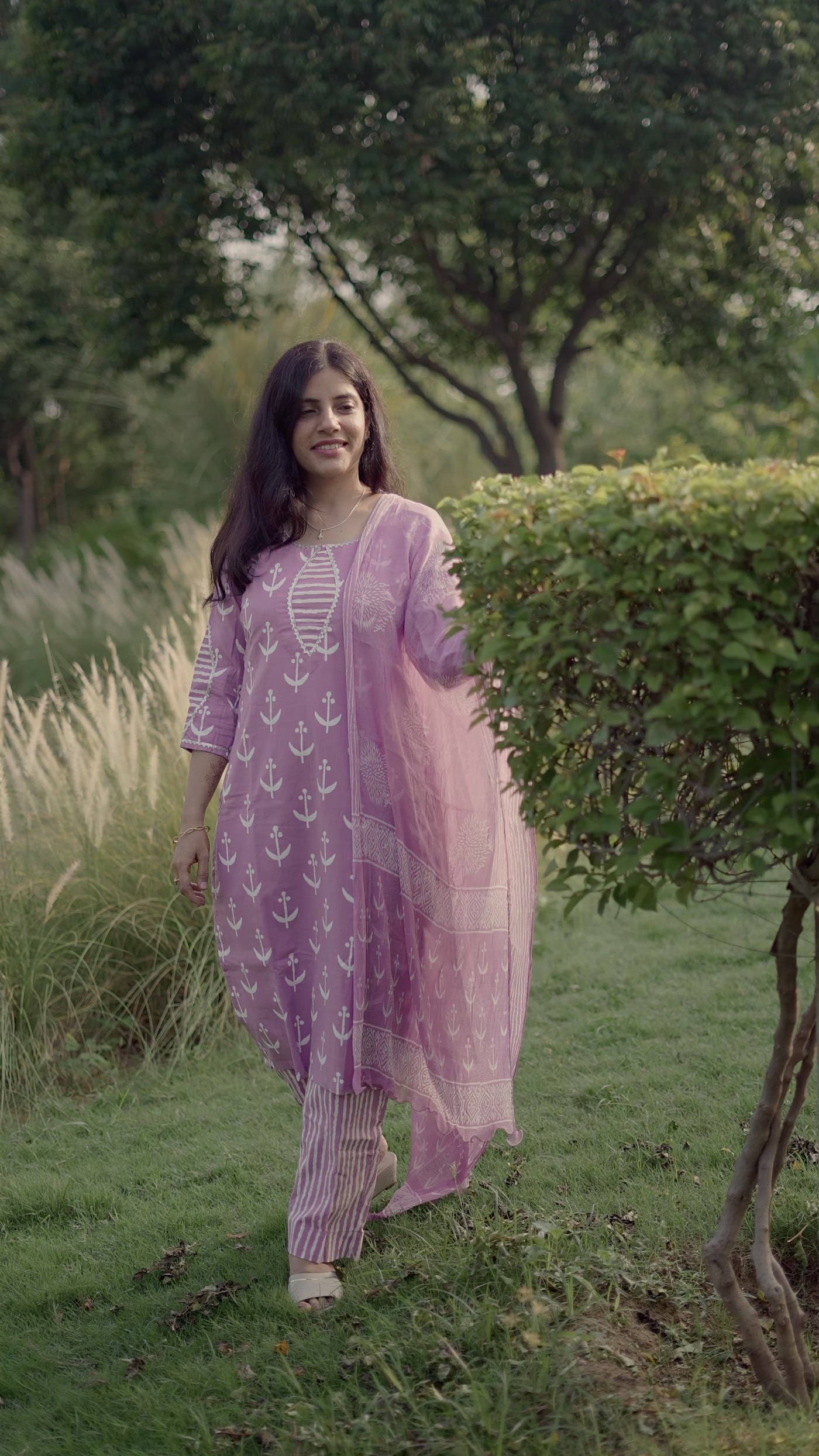 Cotton Suit Set with Chiffon Dupatta ( BTSJ 6607 )