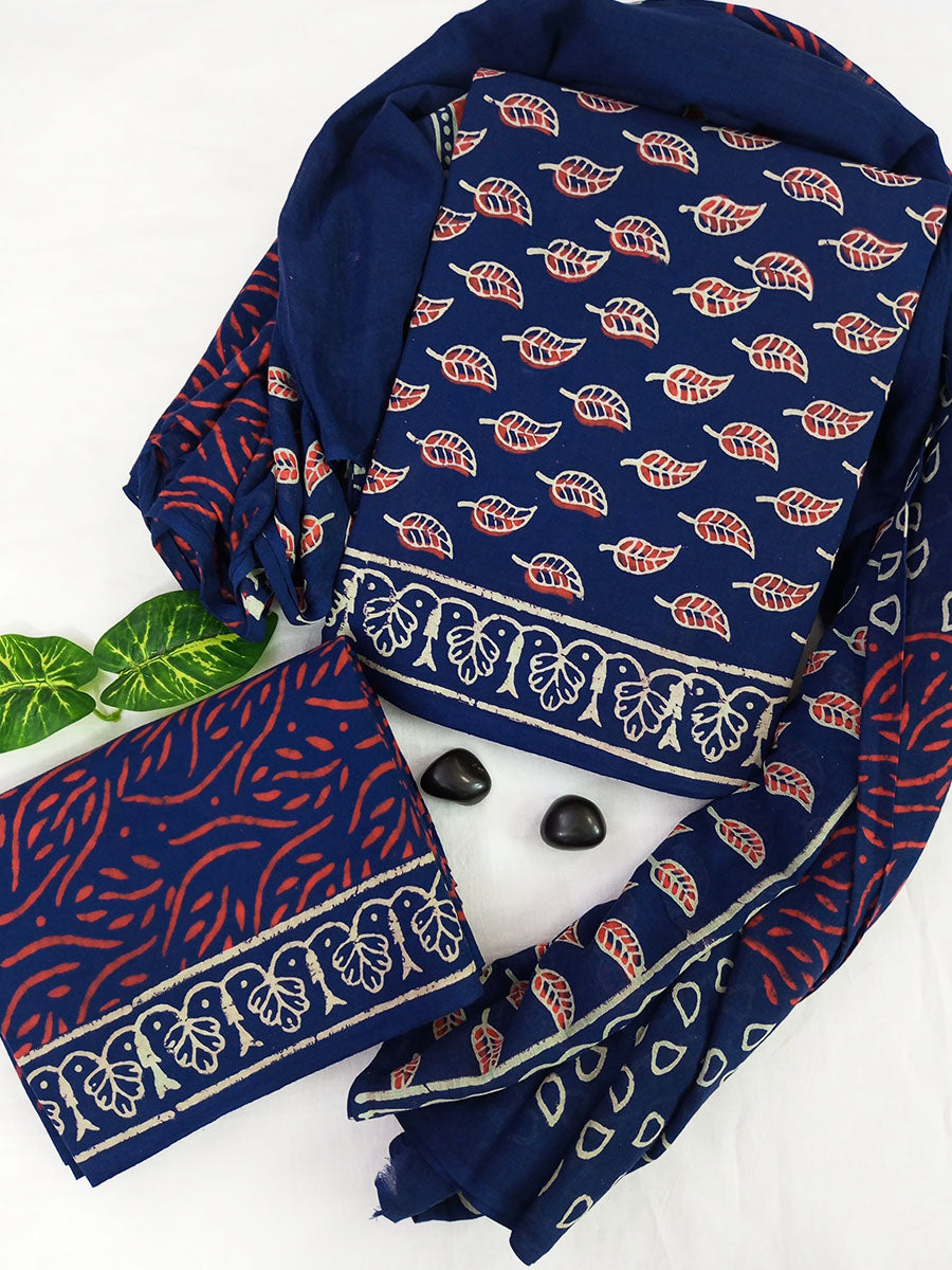Cotton Suit Set with Cotton Dupatta ( CT41602)