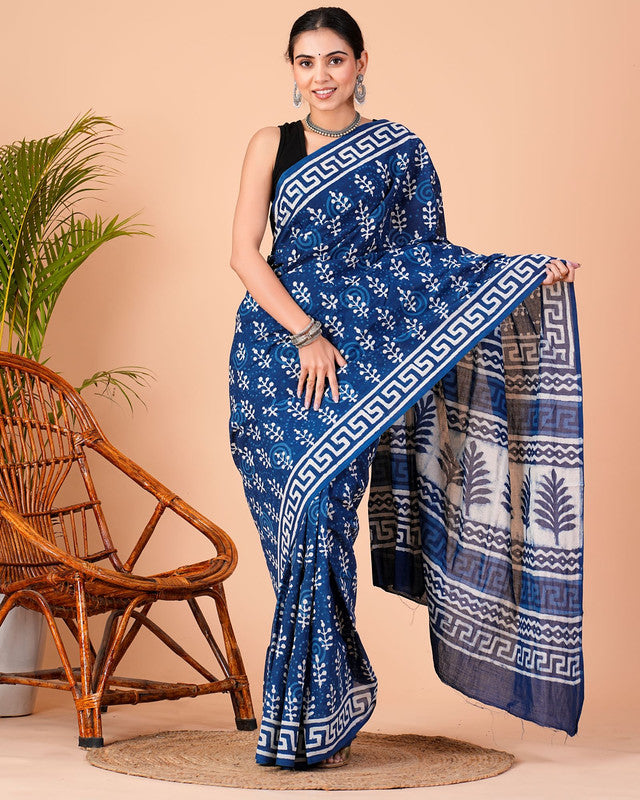Premium Cotton Saree with Blouse Piece ( CS0201 )