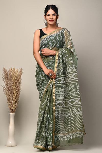 Handwoven Kota Doria Saree ( KT180616 )