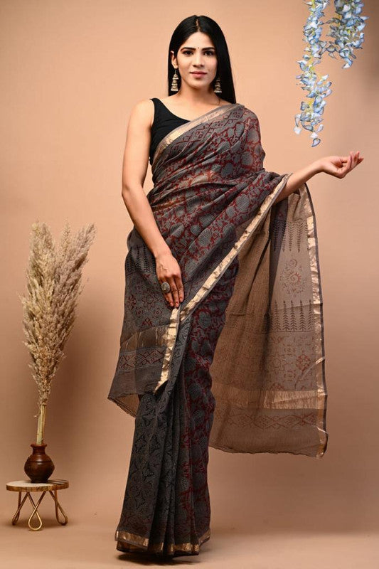 Handwoven Kota Doria Saree ( KTS250416 )