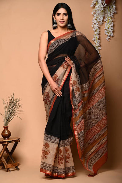 Handwoven Kota Doria Saree ( KTS250412 )