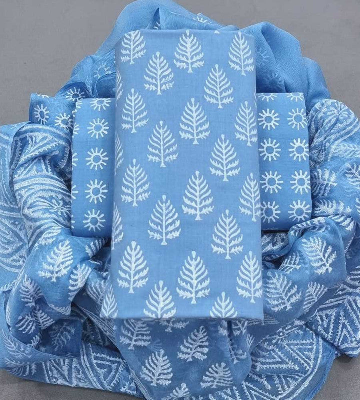 Cotton Suit Material with Chiffon Dupatta ( BTSJ 126  )
