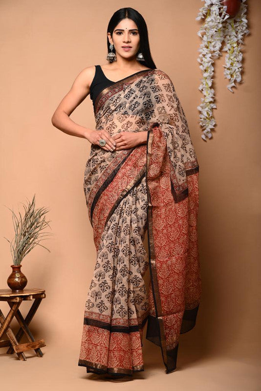 Handwoven Kota Doria Saree ( KTS250423 )