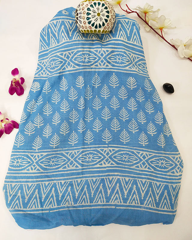 Handblocked Cotton Dupatta ( Dupatta Only ) ( CD020305 )