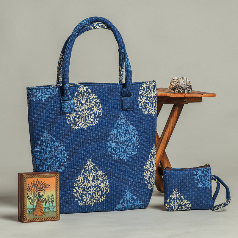 HAND BLOCK QUILTED SHOULDER BAG ( SB2801 )
