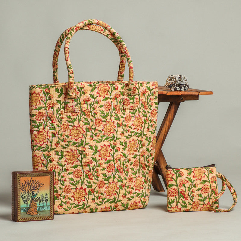 HAND BLOCK QUILTED SHOULDER BAG ( SB2807 )