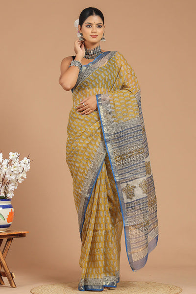 Premium Handwoven Kota Doria Saree ( KT1405 )